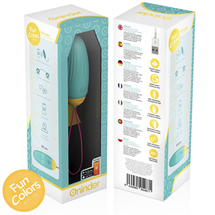ONINDER CUTE - OVO DE SILICONE VIBRO-GIRATÓRIO LOVE PLEASURE - APLICATIVO MUNDIAL GRATUITO
