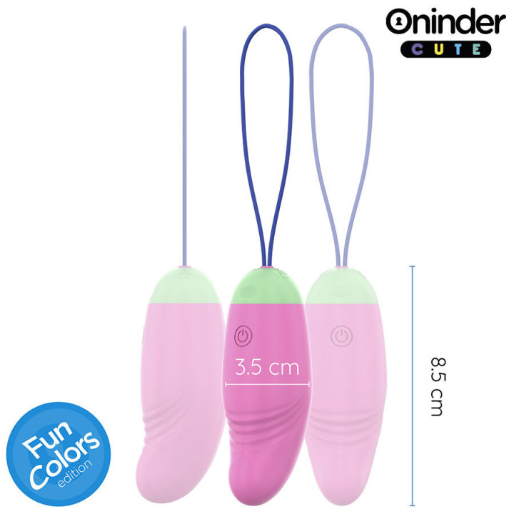 ONINDER CUTE - OVO VIBRO-GIRATÓRIO LOVE PLEASURE 360 SILICONE - APLICATIVO MUNDIAL GRATUITO