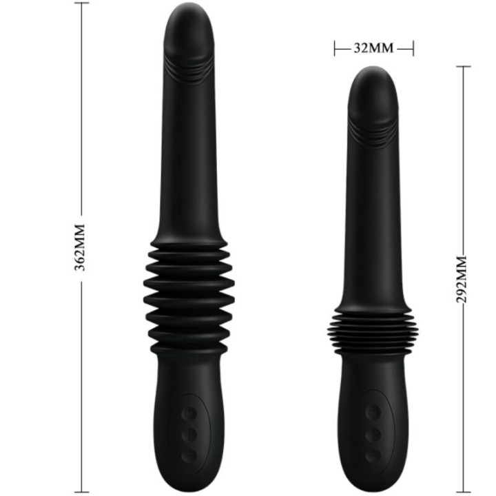 PRETTY LOVE - VIBRADOR PAZUZU 3 MODOS DE IMPULSO PRETO