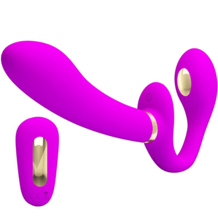 PRETTY LOVE - THUNDERBIRD VIBRADOR DUPLO COM CONTROLE REMOTO ROXO