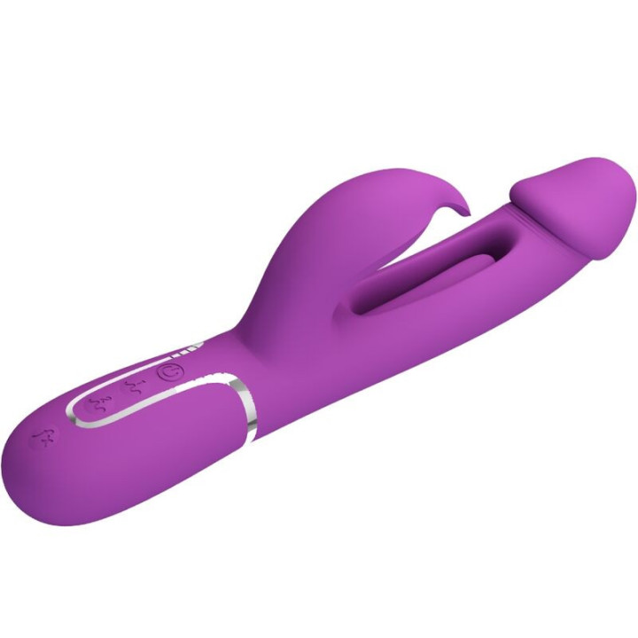 PRETTY LOVE - KAMPAS 3 EM 1 MULTIFUNCIONAL COELHO VIBRADOR ROXO