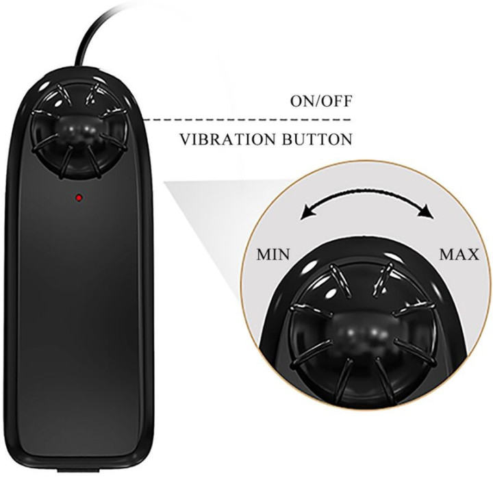 BAILE - CATOBLEPAS VIBRADOR REALISTA 20.6 CM CARNE CONTROLE REMOTO