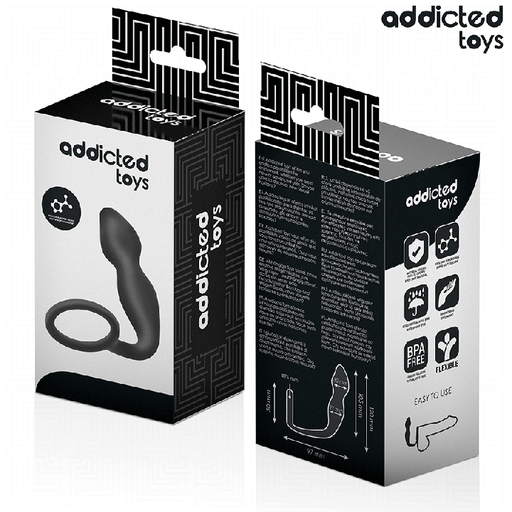 ADDICTED TOYS - PLUG ANAL COM ANEL MODELO 2