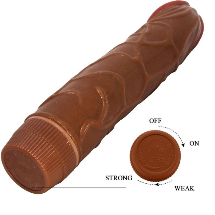 BAILE - BOB VIBRADOR REALISTA 22.5 CM MULATO