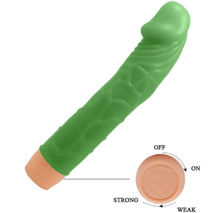 BAILE - BILL VIBRADOR REALISTA 22.5 CM VERDE