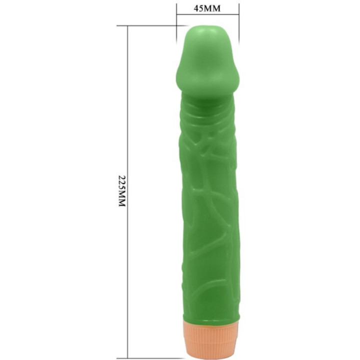 BAILE - BILL VIBRADOR REALISTA 22.5 CM VERDE