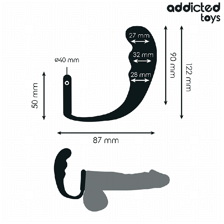 ADDICTED TOYS - PLUG ANAL COM ANEL MODELO 4