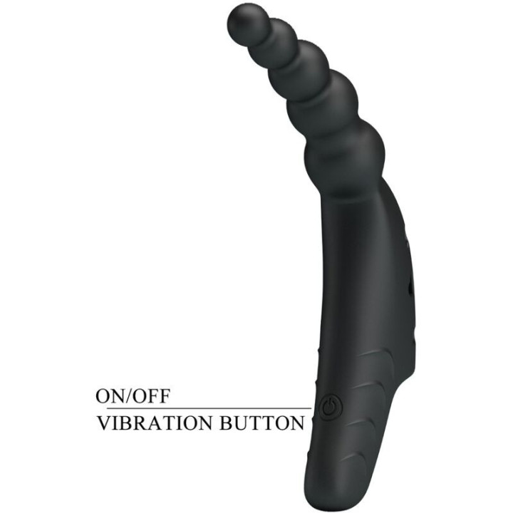 PRETTY LOVE - VIBRADOR DE DEDO JORDIN 10 VIBRAÇÕES PRETO