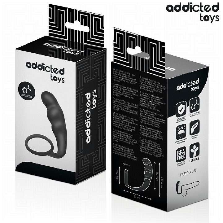 ADDICTED TOYS - PLUG ANAL COM ANEL MODELO 4