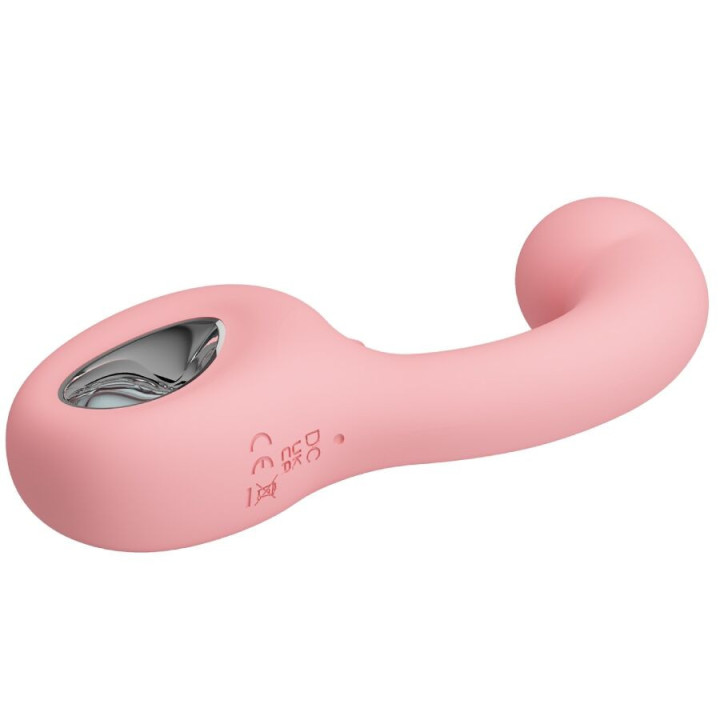PRETTY LOVE - ERYNNYES VIBRADOR PONTO G + ESTIMULADOR DE CLITÓRIS 10 VIBRAÇÕES ROSA