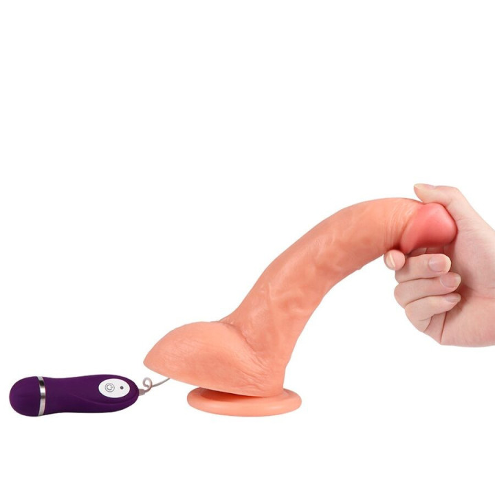 SHEQU - BEAST VIBRATING DILDO COM CONTROLE REMOTO 24.5 CM