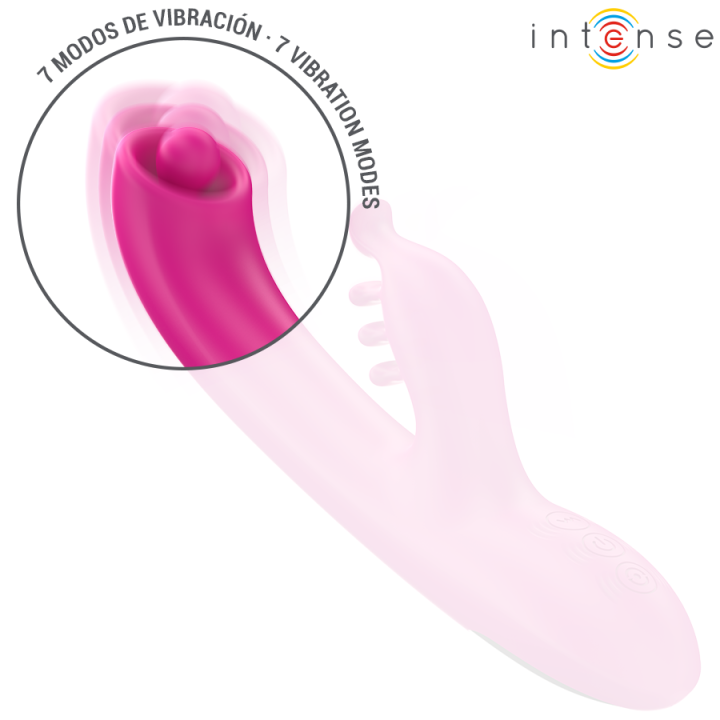 INTENSE - CHRISTINA MULTIFUNCIONAL RABBIT VIBRADOR 22.5 CM ROSA