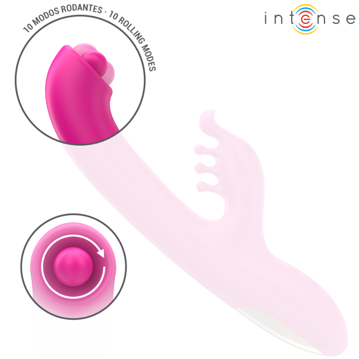 INTENSE - CHRISTINA MULTIFUNCIONAL RABBIT VIBRADOR 22.5 CM ROSA