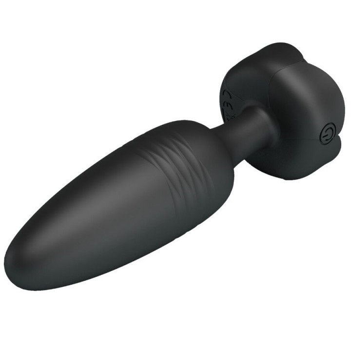 PRETTY LOVE - TARION ANAL PLUG COM LUZ LED PRETO 12.5 CM