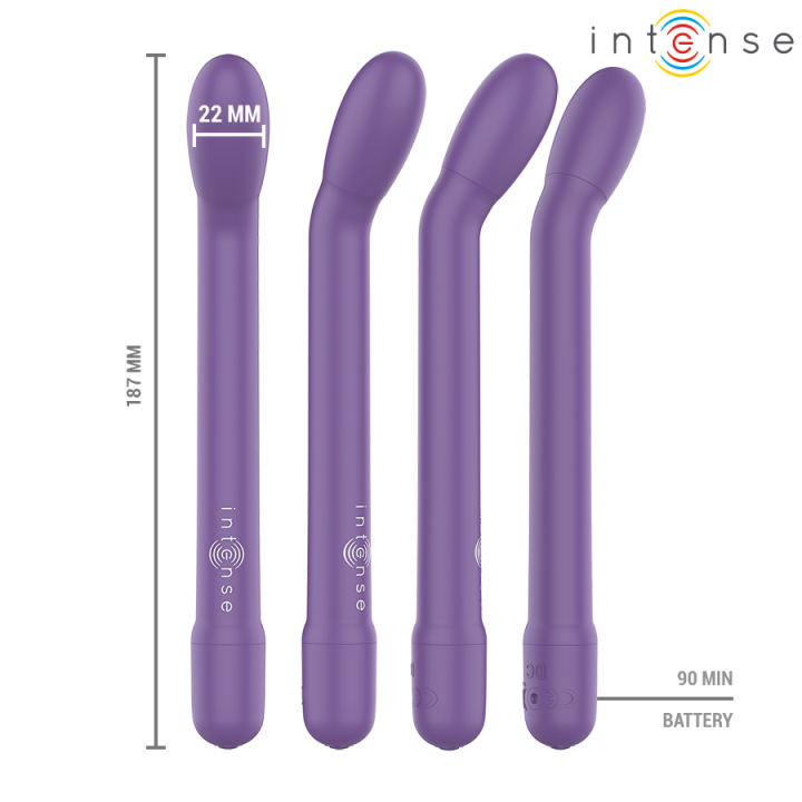 INTENSE - ESTIMULADOR DE PONTO G RECARREGÁVEL KARLIE ROXO
