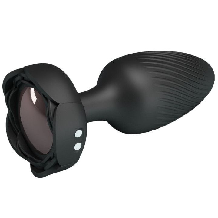 PRETTY LOVE - OSBORN PLUG ANAL COM LUZ LED PRETO 9.8 CM