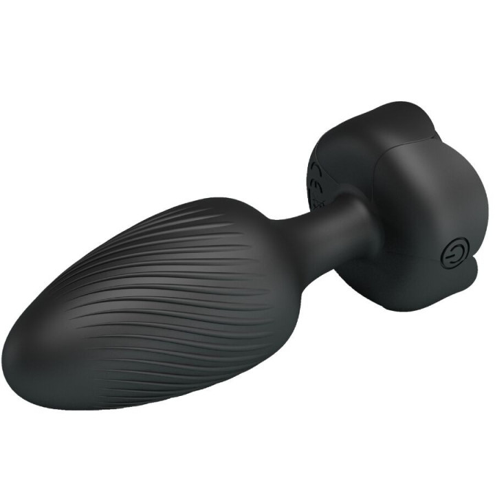 PRETTY LOVE - OSBORN PLUG ANAL COM LUZ LED PRETO 9.8 CM