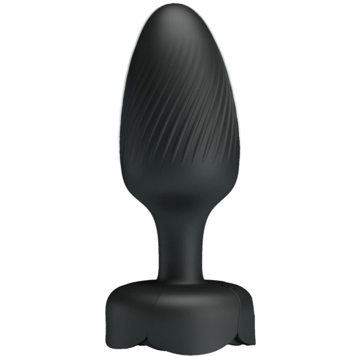 PRETTY LOVE - OLMAN PLUG ANAL COM LUZ LED PRETO 8.8 CM