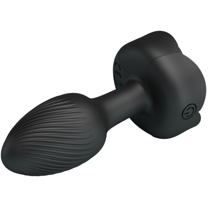 PRETTY LOVE - OLMAN PLUG ANAL COM LUZ LED PRETO 8.8 CM