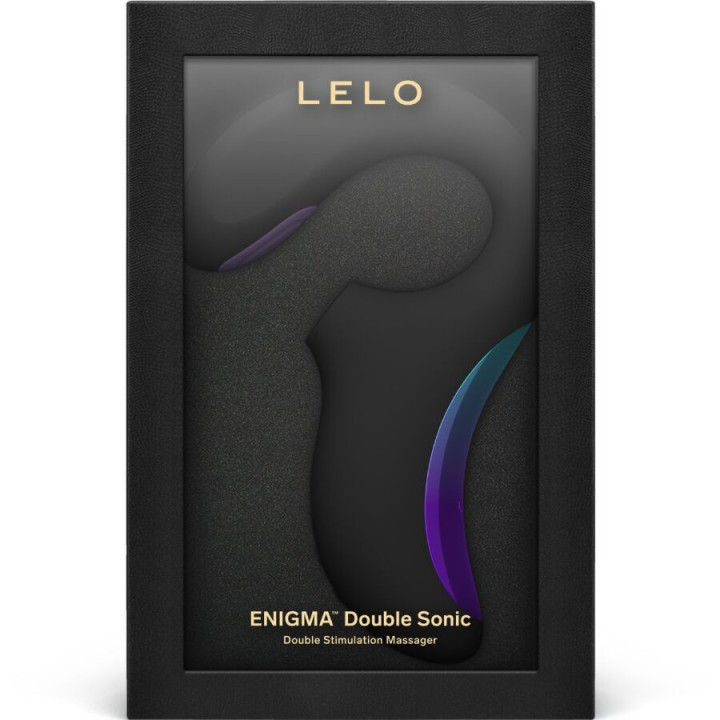 LELO - ENIGMA DUPLO VIBRADOR SÔNICO PONTO G PRETO
