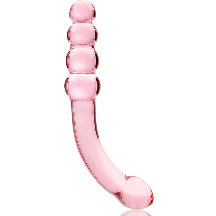NEBULA SERIES BY IBIZA - MODELO 14 DILDO VIDRO BOROSILICADO ROSA 18.5 CM -O- 3 CM