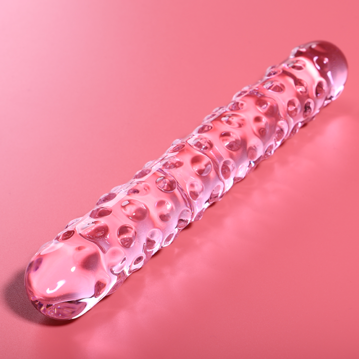 NEBULA SERIES BY IBIZA - MODELO 15 DILDO VIDRO BOROSILICADO ROSA 18.5 CM -O- 3 CM