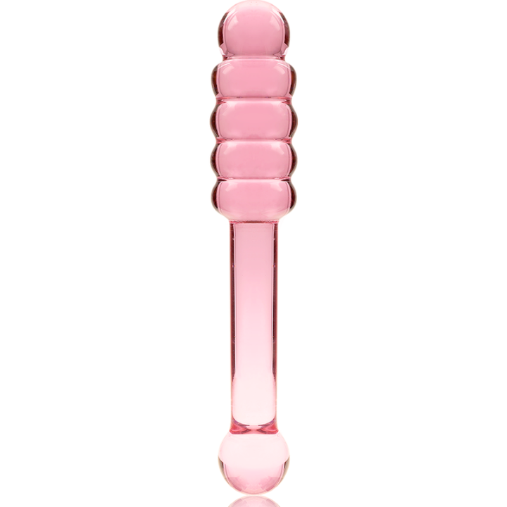 NEBULA SERIES BY IBIZA - MODELO 20 DILDO VIDRO BOROSILICADO ROSA 20.5 CM -O- 3 CM