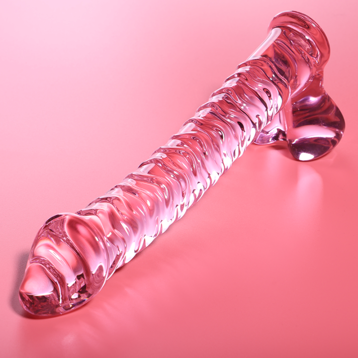 NEBULA SERIES BY IBIZA - MODELO 23 DILDO VIDRO BOROSILICADO ROSA 21.5 CM -O- 4 CM