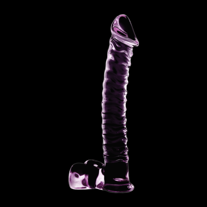 NEBULA SERIES BY IBIZA - MODELO 23 DILDO VIDRO BOROSILICADO ROSA 21.5 CM -O- 4 CM