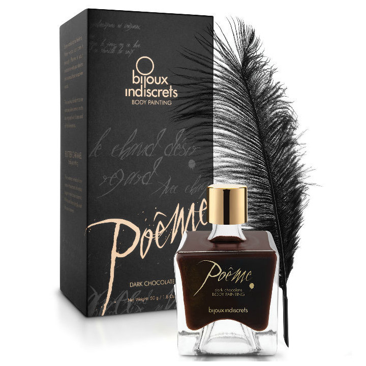 BIJOUX - POEME TINTA COMESTÍVEL CHOCOLATE PRETO 50 GR