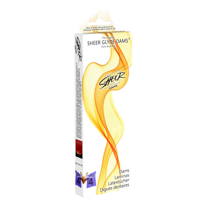 SHEER GLYDE - DAMS LAMINAS LÁTEX SEXO ORAL AMOROS SELVAGENS