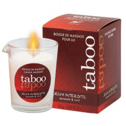 RUF - TABOO VELA DE MASSAGEM PARA ELE JEUX INTERDITS AROMA LÍQUEN SELVAGEM