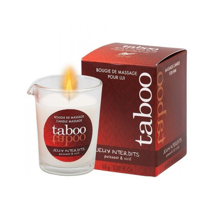 RUF - VELA DE MASSAGEM TABOO PARA ELE JEUX INTERDITS AROMA DE LÍQUEN SELVAGEM