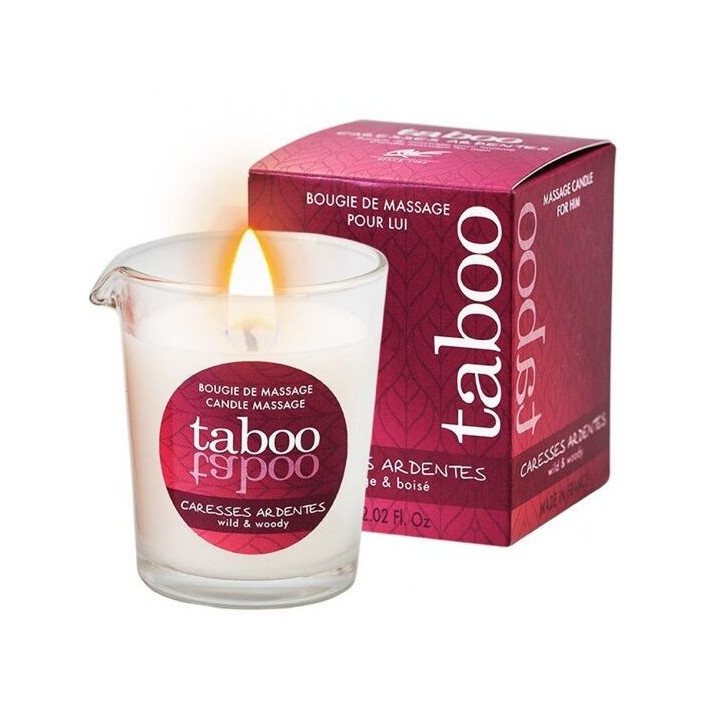 RUF - VELA DE MASSAGEM TABOO PARA ELE ACIRCULA ARDENTES FERN AROMA