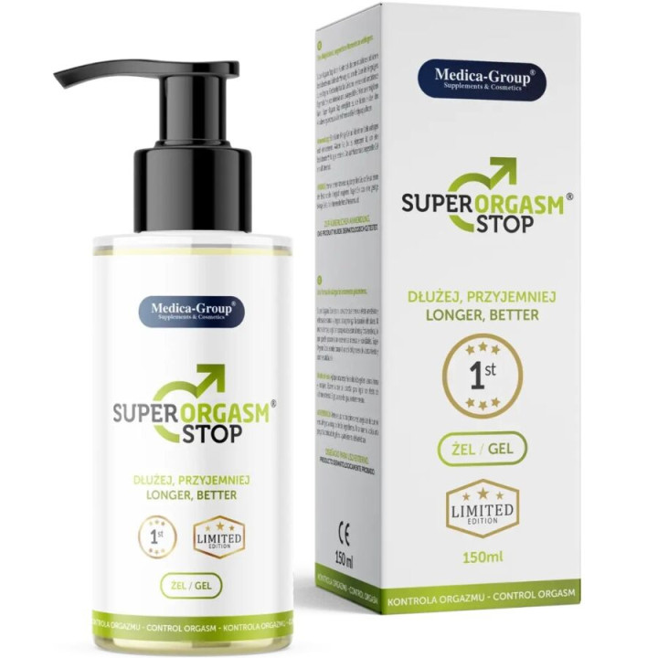 MEDICA GROUP - SUPER ORGASM STOP GEL ÍNTIMO PARA HOMENS 150 ML
