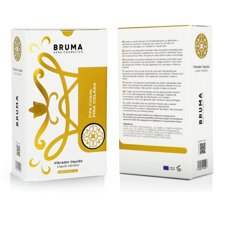 BRUMA - VIBRADOR LÍQUIDO ULTRA DESLIZANTE PINA COLADA 15 ML