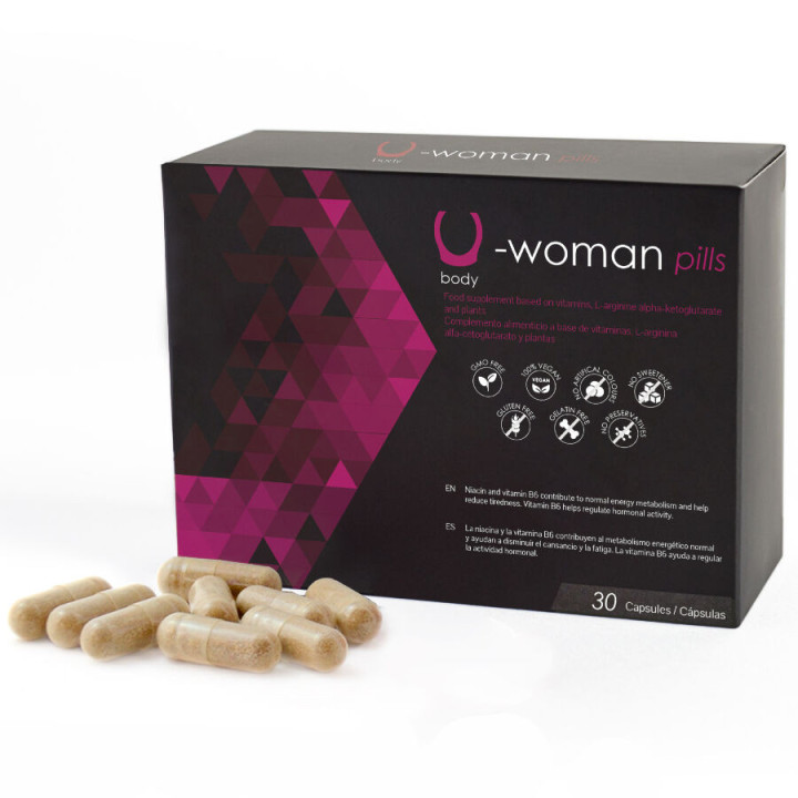 500 COSMETICS - U-WOMAN AUMENTA A LIBIDO FEMININA - 30 CÁPSULAS