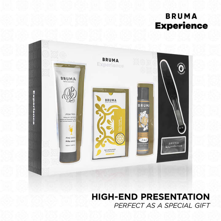 BRUMA XPERIENCE - PACOTE DE TENTAÇÃO DE PINA COLADA DOCE COM POTENCIALIZADOR DE ORGASMO