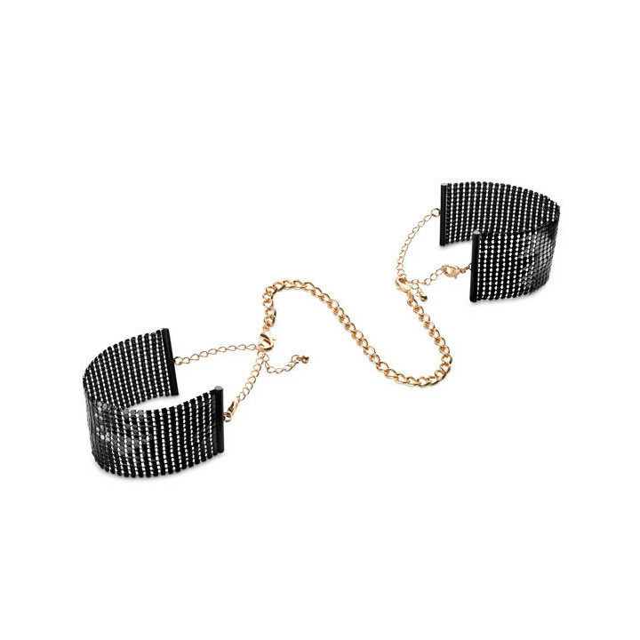 BIJOUX - DÉSIR MÉTALLIQUE ALGEMAS DE MALHA DE METAL PRETO