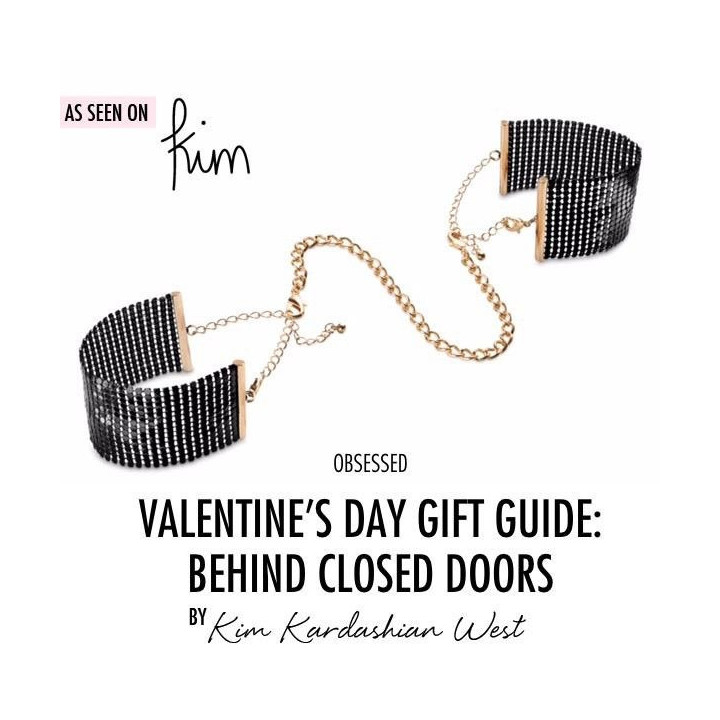 BIJOUX - DÉSIR MÉTALLIQUE ALGEMAS DE MALHA DE METAL PRETO