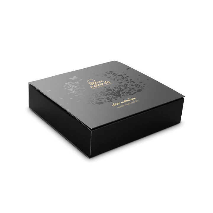 BIJOUX - DÉSIR MÉTALLIQUE ALGEMAS DE MALHA DE METAL DOURADO