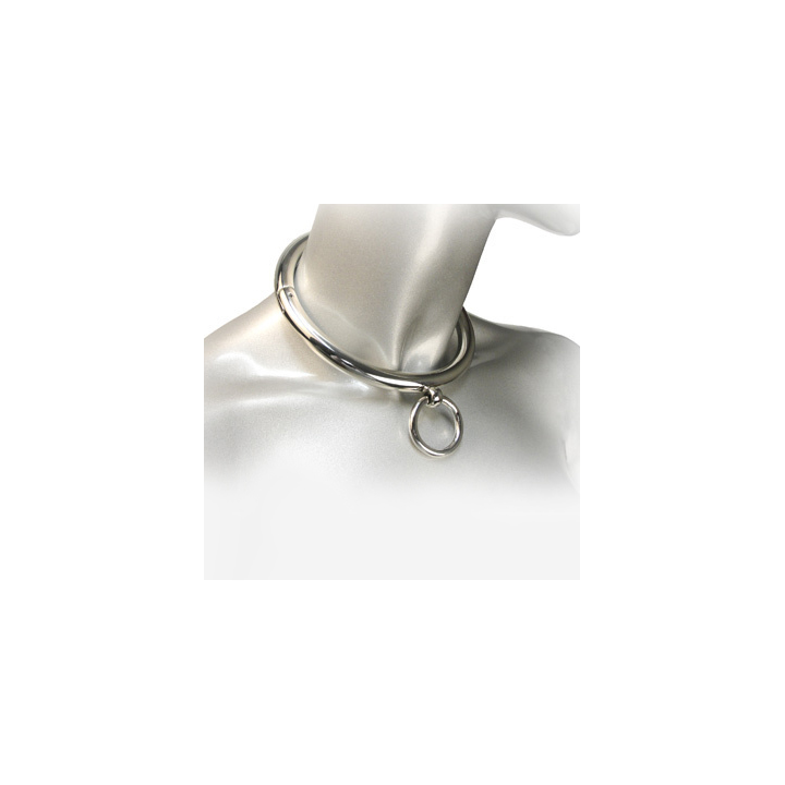 METAL HARD - COLAR BDSM COM ANEL 18CM