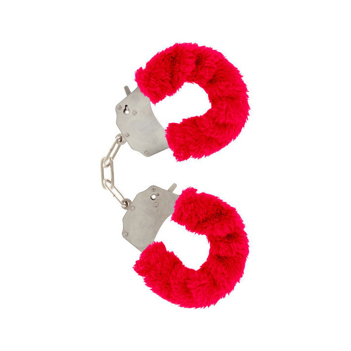TOYJOY - FURRY FUN CUFFS BONDAGE VERMELHO