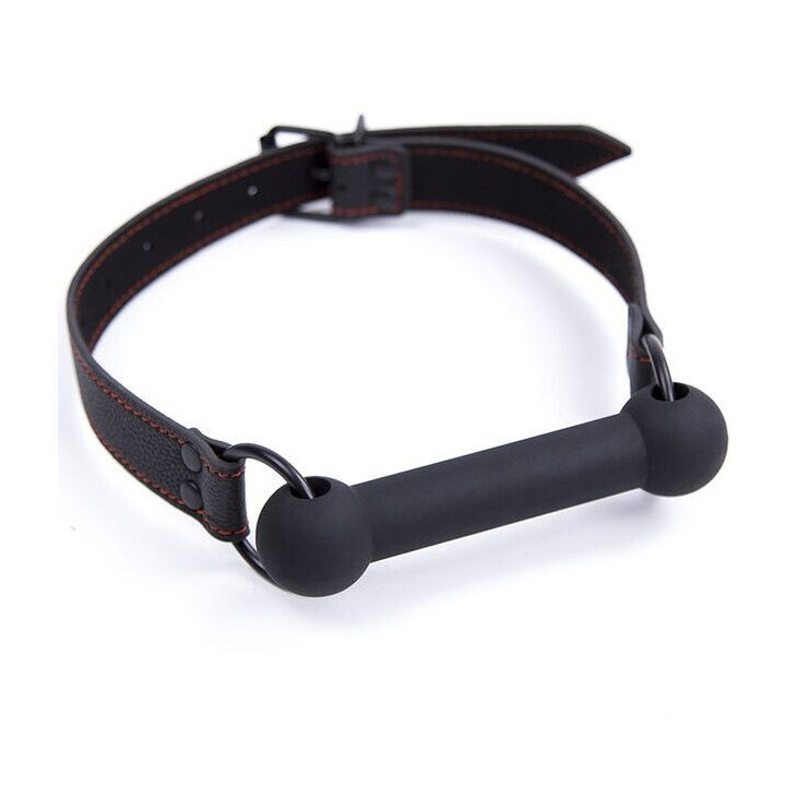 OHMAMA FETICHE - MORDAÇA DE OSSO COM ALÇA DE PU