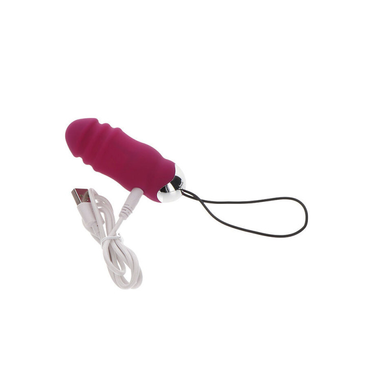 TOYJOY - FELICIDADE SUNN SIDE PARA CIMA E PARA BAIXO VIBRADOR FÚCSIA CONTROLE REMOTO
