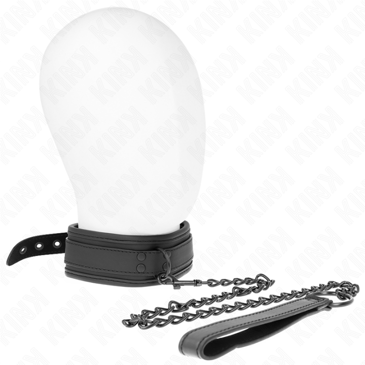 KINK - COLAR DE NEOPRENE BONDAGE MODELO 1 COM CINTO 78 CM AJUSTÁVEL 37.5 X 49.5 CM