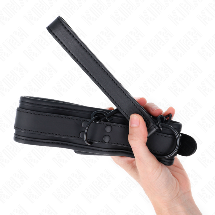KINK - COLAR DE NEOPRENE BONDAGE MODELO 1 COM CINTO 78 CM AJUSTÁVEL 37.5 X 49.5 CM