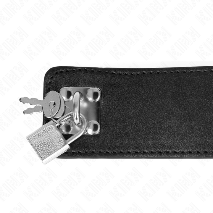 KINK - COLAR COM CINTO 65 CM COM ALÇA LARGA PRETA AJUSTÁVEL 33.5-41 CM X 5 CM