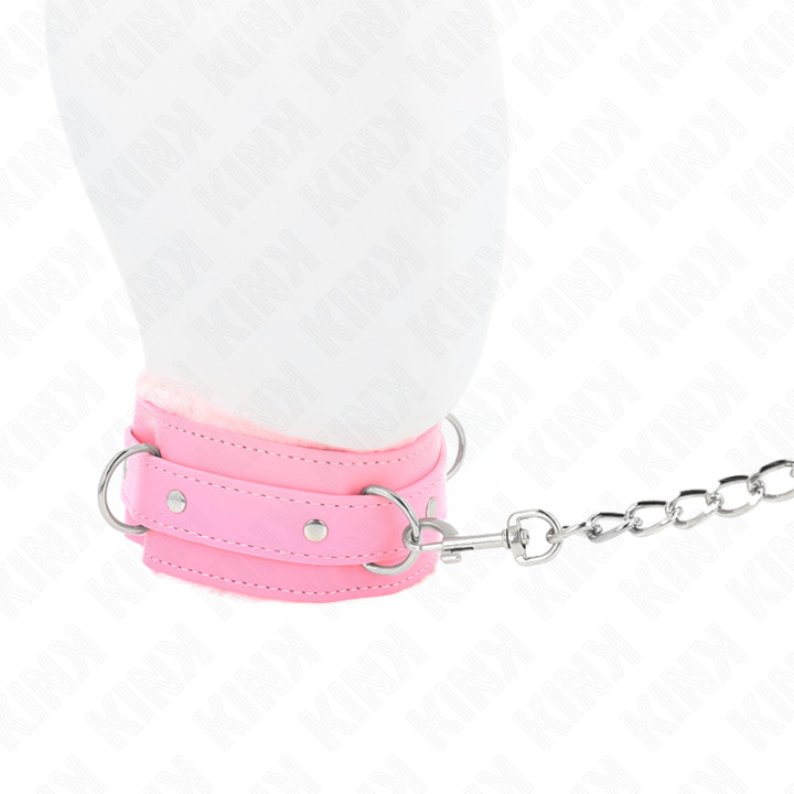 KINK - COLAR COM TRELA 65 CM COM RESTRIÇÕES ROSA 36-42 CM X 5.5 CM