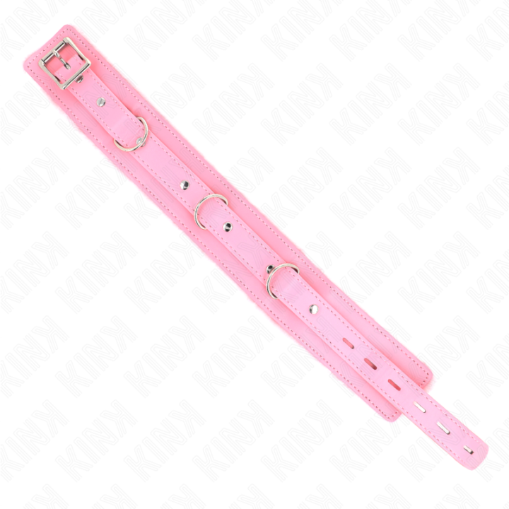KINK - COLAR COM TRELA 65 CM COM RESTRIÇÕES ROSA 36-42 CM X 5.5 CM
